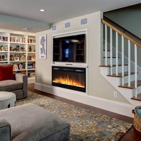 how to build an electric fireplace enclosure|recessed electric fireplace wall ideas.